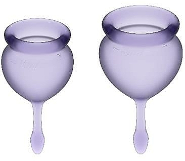 Zestaw kubeczków menstruacyjnych - Satisfyer Feel Good Menstrual Cups Lila — Zdjęcie N1