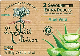 Kup Bardzo delikatne mydło w kostce z ekstraktem z aloesu - Le Petit Olivier Aloe Vera