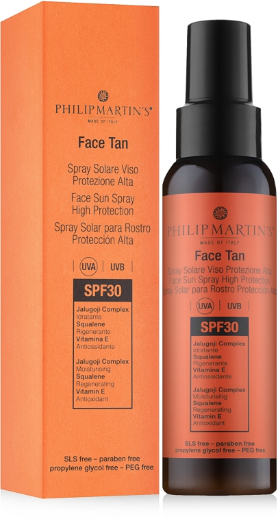 Przeciwsłoneczny spray do twarzy - Philip Martin's Face Tan SPF 30 — Zdjęcie N1
