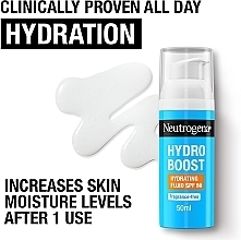 Nawilżający fluid do twarzy - Neutrogena Hydro Boost Hydrating Fluid SPF50 — Zdjęcie N4