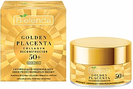 Kup Liftingująco-ujędrniający krem przeciwzmarszczkowy do twarzy 50+ - Bielenda Golden Placenta Collagen Reconstructor