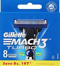 Kup Wymienne wkłady do golarki, 8 szt. - Gillette Mach3 Turbo