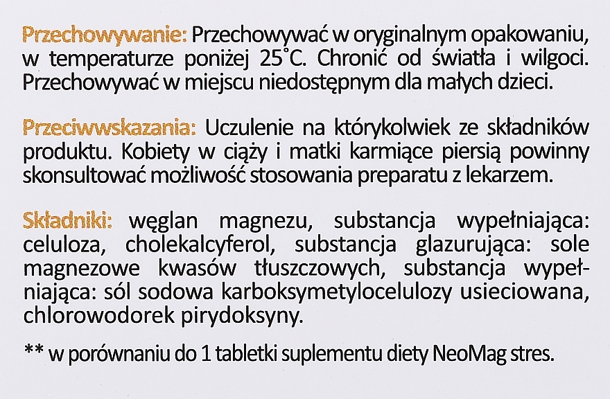 WYPRZEDAŻ Suplement diety na przebarwienia skóry - Aflofarm NeoMag Forte D3 * — Zdjęcie N2