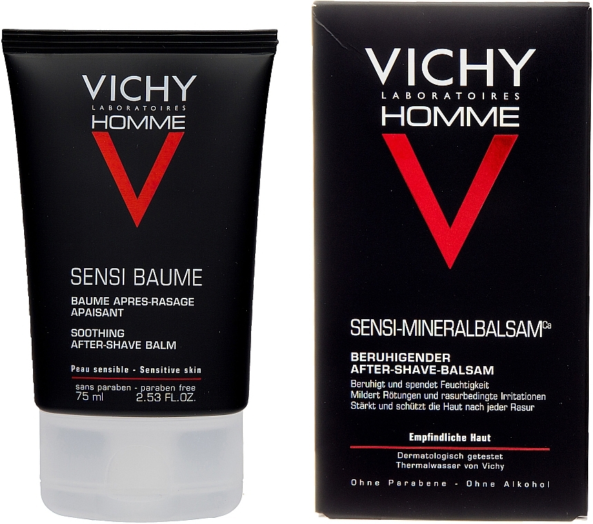 PRZECENA! Balsam po goleniu - Vichy Homme Sensi-Baume After-Shave Balm * — Zdjęcie N4