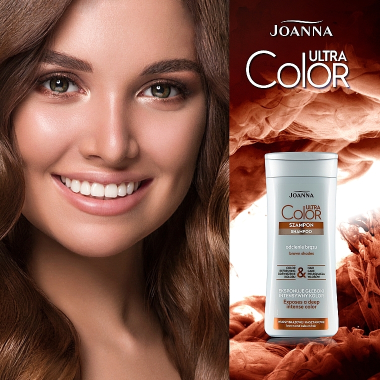 Szampon podkreślający odcień włosów brązowych i kasztanowych - Joanna Ultra Color System — Zdjęcie N4