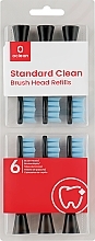 Kup Końcówki do szczoteczek elektrycznych Standard Clean Soft, 6 szt., czarne - Oclean Brush Heads Refills