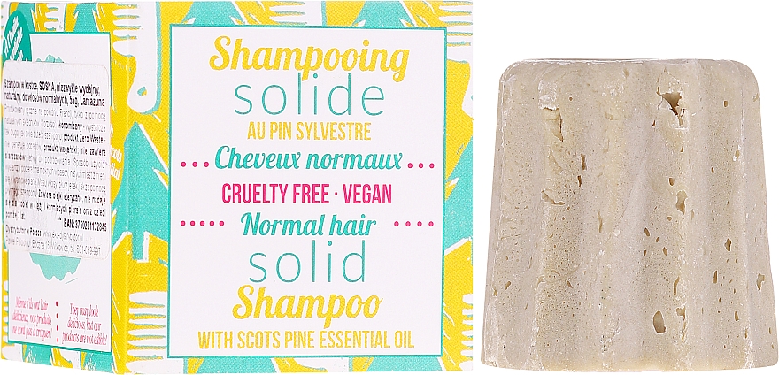 Szampon w kostce do włosów normalnych z Sosną zwyczajną - Lamazuna Solid Shampoo For Normal Hair With Scots Pine — Zdjęcie N1