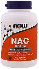 Suplement diety NAC, 1000 mg - Now Foods NAC Tablets — Zdjęcie N2