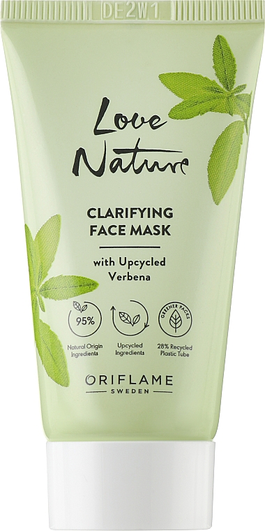 Oczyszczająca maseczka do twarzy z werbeną - Oriflame Love Nature Clarifying Face Mask