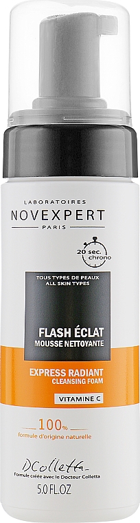 Oczyszczająco-rozświetlająca pianka do twarzy - Novexpert Vitamin C Express Radiant Cleansing Foam — Zdjęcie N2