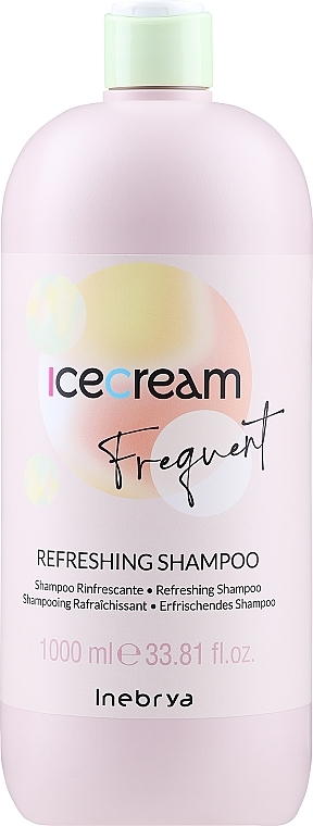 Odświeżający szampon z miętą - Inebrya Frequent Ice Cream Refreshing Shampoo — Zdjęcie N1