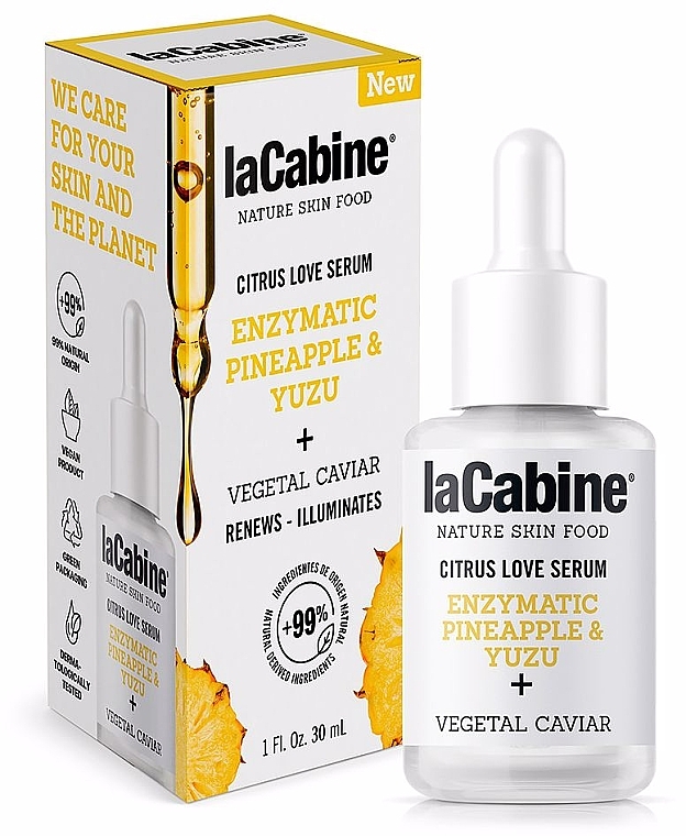 Złuszczające serum enzymatyczne do twarzy - La Cabine Nature Skin Food Citrus Love Serum — Zdjęcie N2