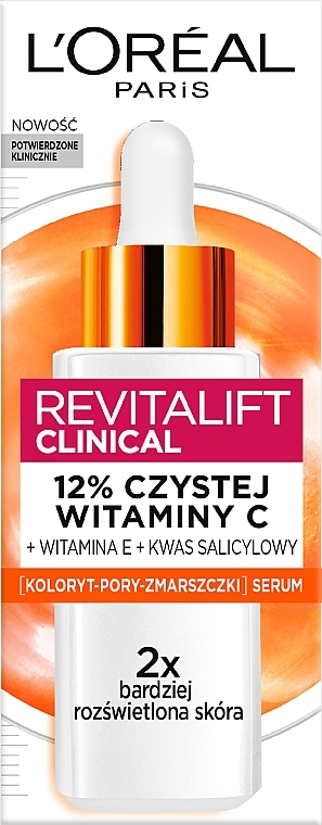 PRZECENA! Serum do twarzy z 12% witaminy C - L'Oreal Paris Revitalift Clinical * — Zdjęcie N2