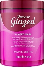 Maska nabłyszczająca do włosów z efektem glazury - Inebrya Shecare Glazed Mask — Zdjęcie N2