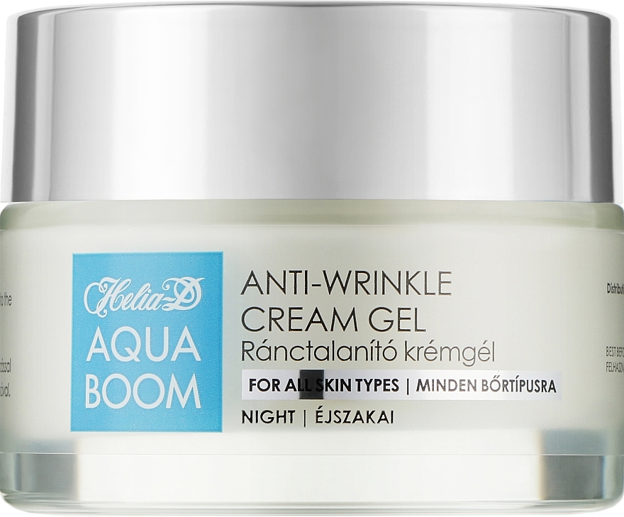 Przeciwzmarszczkowy krem-żel ​​do twarzy na noc - Helia-D Aquaboom Anti-Wrinkle Cream-Gel