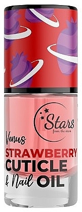 Olejek do paznokci i skórek - Stars from The Stars Cuticle & Nail Oil Venus Strawberry — Zdjęcie N1