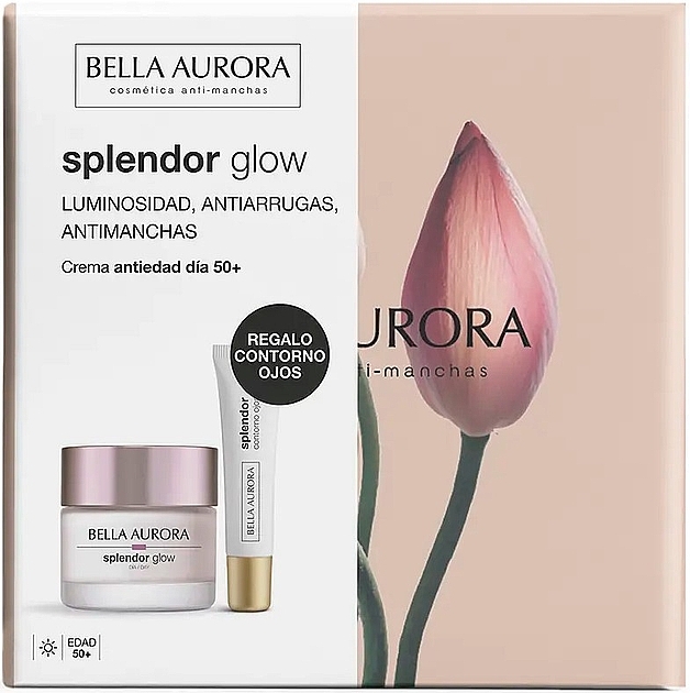 Zestaw - Bella Aurora Splendor Glow Set (cr/50ml + eye/cr/15ml) — Zdjęcie N1