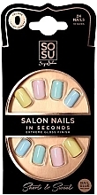Zestaw sztucznych paznokci - Sosu by SJ Salon Nails In Seconds Short & Sweet — Zdjęcie N1