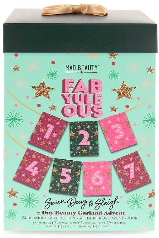 Zestaw, 7 produktów - Mad Beauty FabYuleOus 7 Day Beauty Garland Advent Calendar — Zdjęcie N2