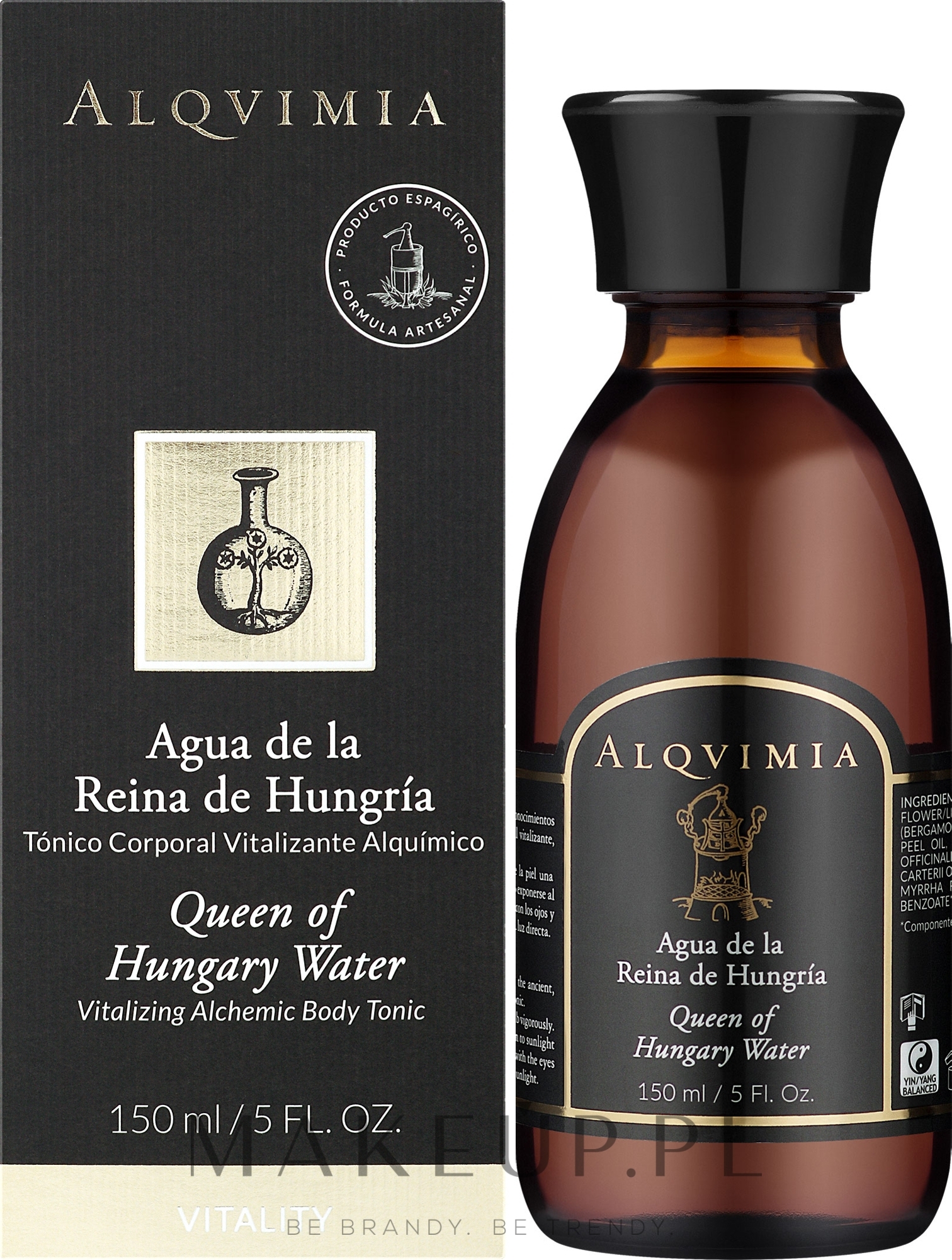 Alqvimia Agua De La Reina De Hungria - Witalizujący tonik do ciała — Zdjęcie 150 ml