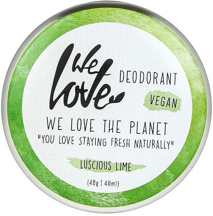 Naturalny dezodorant w kremie - We Love The Planet Deodorant Luscious Lime — Zdjęcie N1