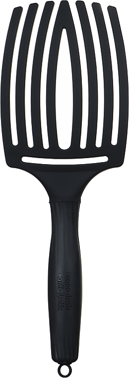 Szczotka do włosów - Olivia Garden Finger Brush Large Black — Zdjęcie N4