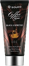 Bronzer z przyspieszaczem opalania i kompleksem przeciwstarzeniowym - Soleo Coffee Sun Black Espresso — Zdjęcie N1