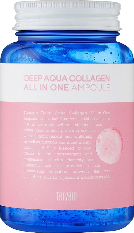 Ampułka-serum do twarzy z kolagenem - Tenzero Deep Aqua Collagen — Zdjęcie N1