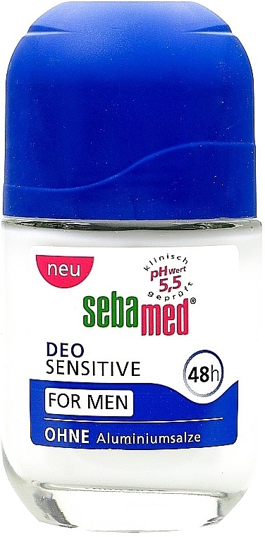 Dezodorant w kulce - Sebamed For Men Deo Sensitive Roll-On 48H — Zdjęcie N1