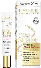 Napinająco-wygładzający krem-maska pod oczy i na powieki na dzień i na noc - Eveline Cosmetics Korean Exclusive Snake — Zdjęcie N1