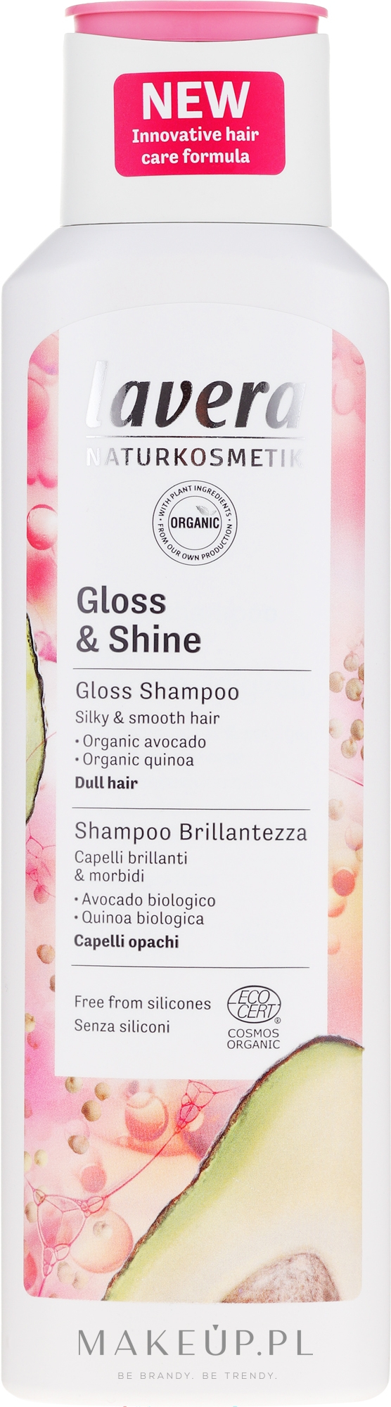 Szampon do włosów Połysk i blask - Lavera Gloss & Shine Gloss Shampoo — Zdjęcie 250 ml