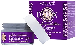 Regenerujący krem ​​do twarzy na noc - Vollare Cosmetics Detox Anti-Pollution Regenerating Night Cream — Zdjęcie N1