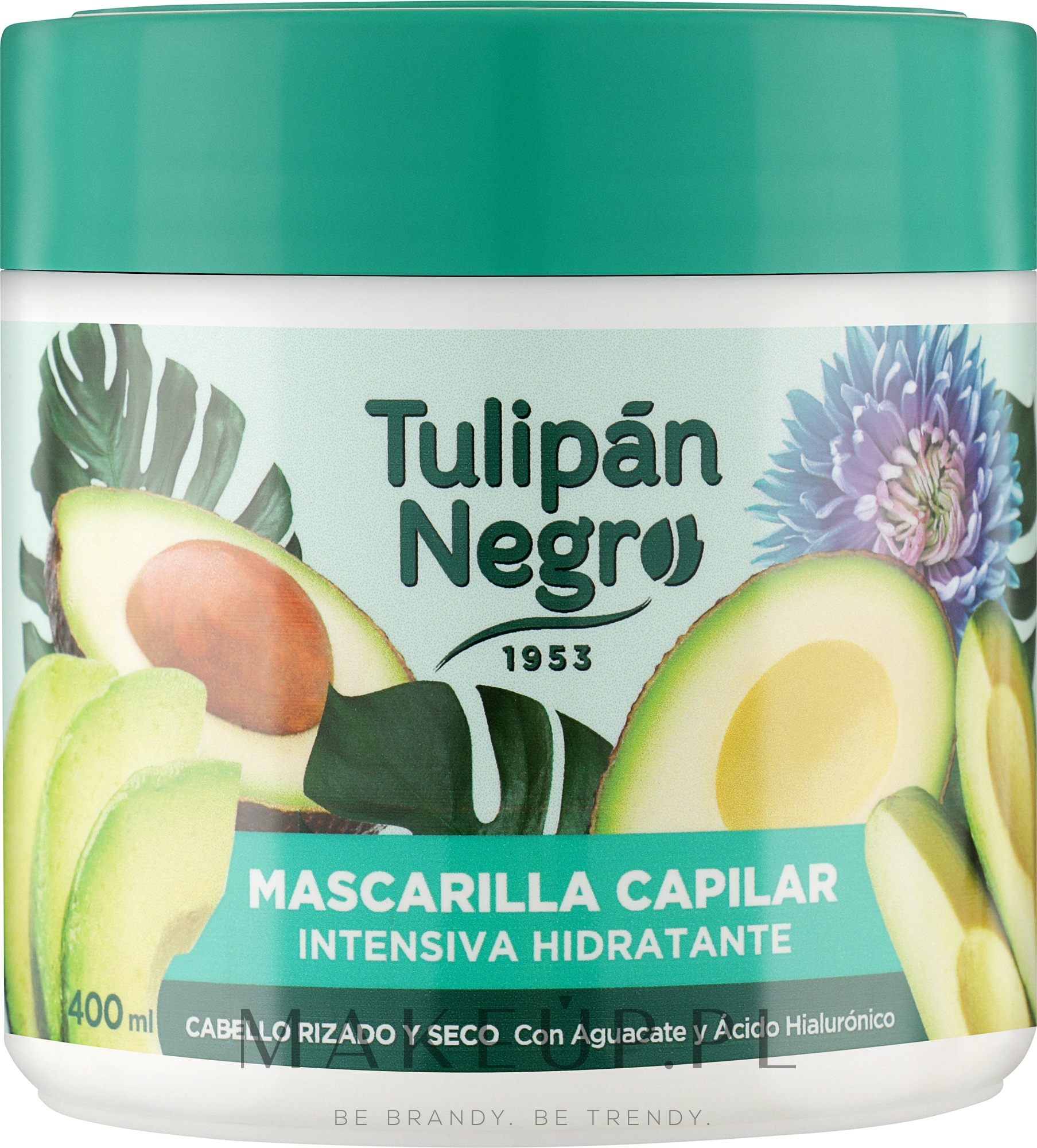 Intensywnie nawilżająca maska do włosów - Tulipan Negro Intensive Moisturizing Hair Mask — Zdjęcie 400 ml