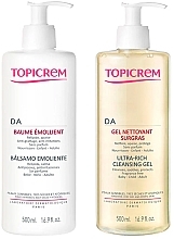 Kup Zestaw - Topicrem DA Pack (cl/gel/500ml + b/balm/500ml)