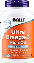 Naturalny koncentrat tranu w żelowych kapsułkach wspierający pracę mózgu - Now Foods Ultra Omega-3 3500 EPA/250 DHA — Zdjęcie N3