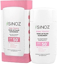 Kup Krem przeciwsłoneczny do twarzy SPF 50+ - Sinoz Pink Touch Tone Up Fluid Sunscreen SPF50+ / PA++++