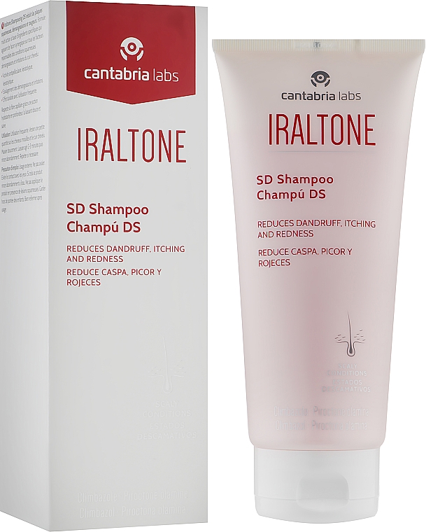 Szampon przeciwłupieżowy i przeciwłojotokowy - Cantabria Labs Iraltone SD Shampoo — Zdjęcie N2