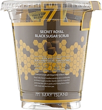 Cukrowy peeling do twarzy - May Island 7 Days Secret Royal Black Sugar Scrub — Zdjęcie N2