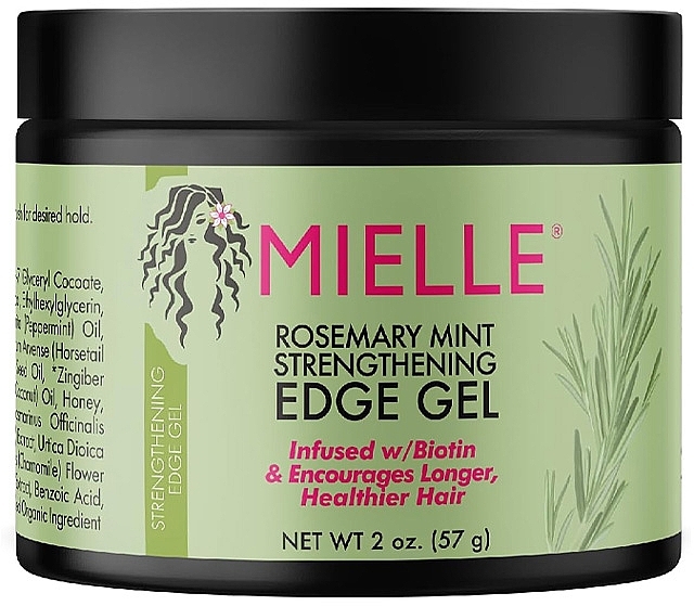 Wzmacniający żel do włosów Rozmaryn i mięta - Mielle Organics Rosemary Mint Strengthening Edge Gel — Zdjęcie N1