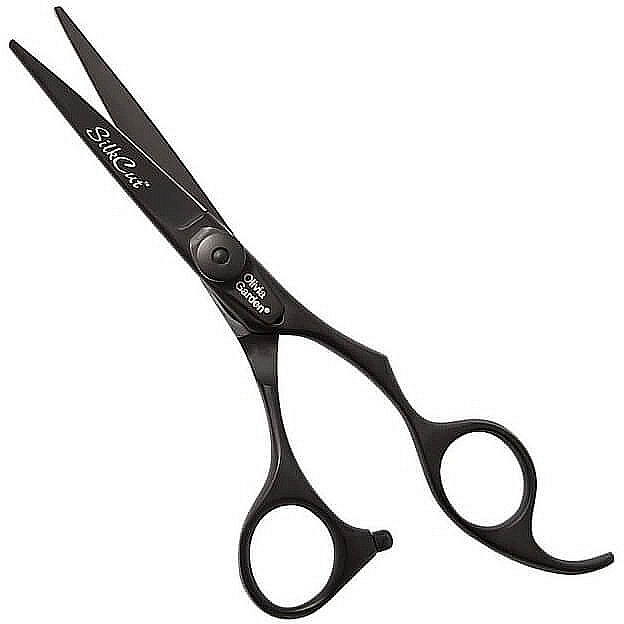Nożyczki fryzjerskie 5" - Olivia Garden SilkCut PRO Matt Black 5" — Zdjęcie N1