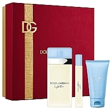 Dolce & Gabbana Light Blue - Zestaw (edt/200ml + edt/10ml+b/lot/100ml) — Zdjęcie N1