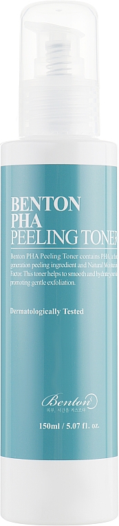 Złuszczający tonik do twarzy z kwasem laktobionowym - Benton PHA Peeling Toner  — Zdjęcie N2