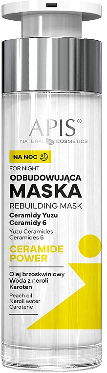 Rewitalizująca maseczka do twarzy na noc - Apis Ceramide Power Revitalizing Night Face Mask — Zdjęcie N1