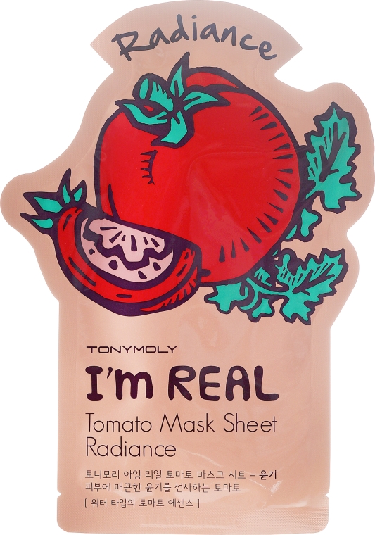 Maseczka do twarzy na tkaninie Pomidor - Tony Moly I'm Real Tomato Mask Sheet — Zdjęcie N1