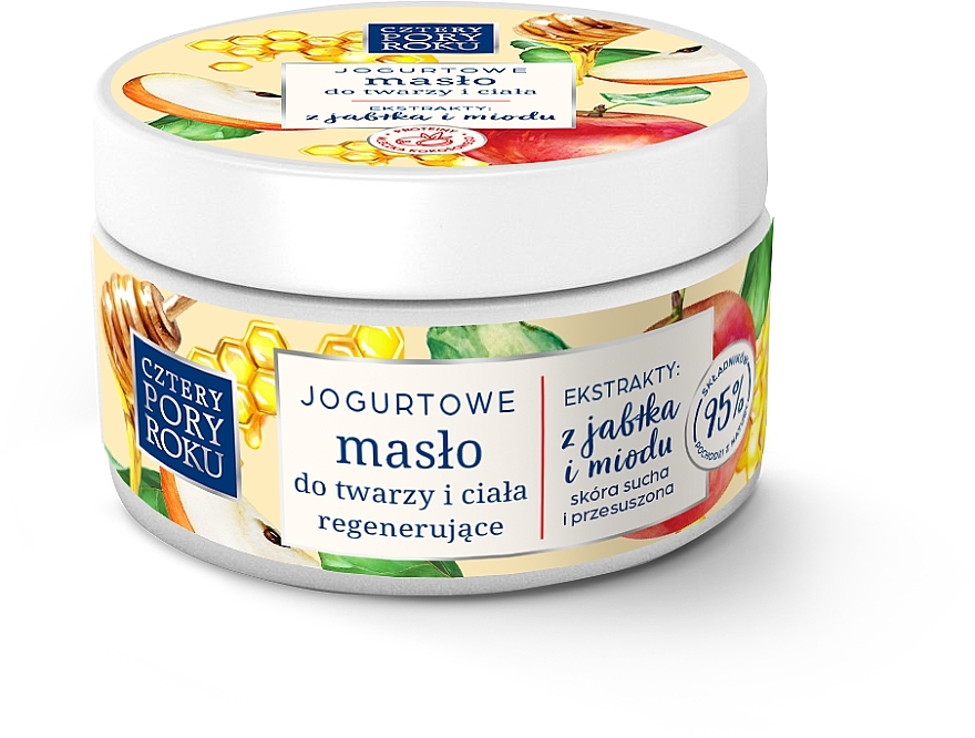 Jogurtowe regenerujące masło do twarzy i ciała - Cztery Pory Roku — Zdjęcie N1