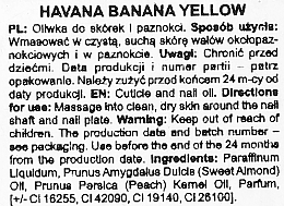 Olejek do paznokci i skórek - Silcare Cuticle Oil Havana Banana Yellow — Zdjęcie N2