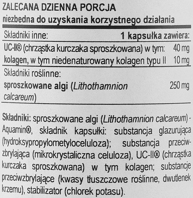 Kolagen typu 2 w kapsułkach - Now Foods UC-II Undenatured With Type II Collagen — Zdjęcie N3