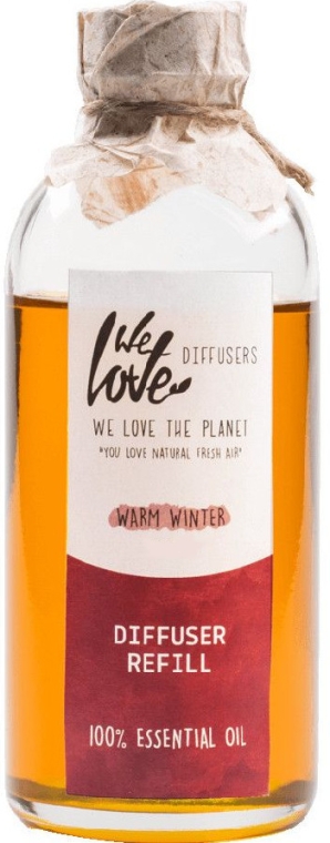 Dyfuzor zapachowy (butelka z wymiennym wkładem 200 ml + wazon + 2 patyczki) - We Love The Planet Warm Winter Diffuser — Zdjęcie N2