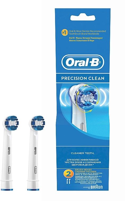 Wymienne końcówki do szczoteczki elektrycznej (2 szt.) - Oral-B Precision Clean — Zdjęcie N2