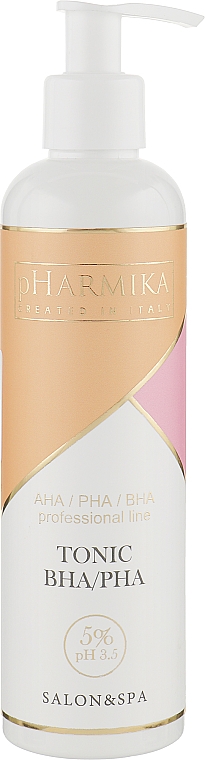 100% naturalny tonik do twarzy - pHarmika Tonic Bha/Pha 5% pH 3.5 — Zdjęcie N1